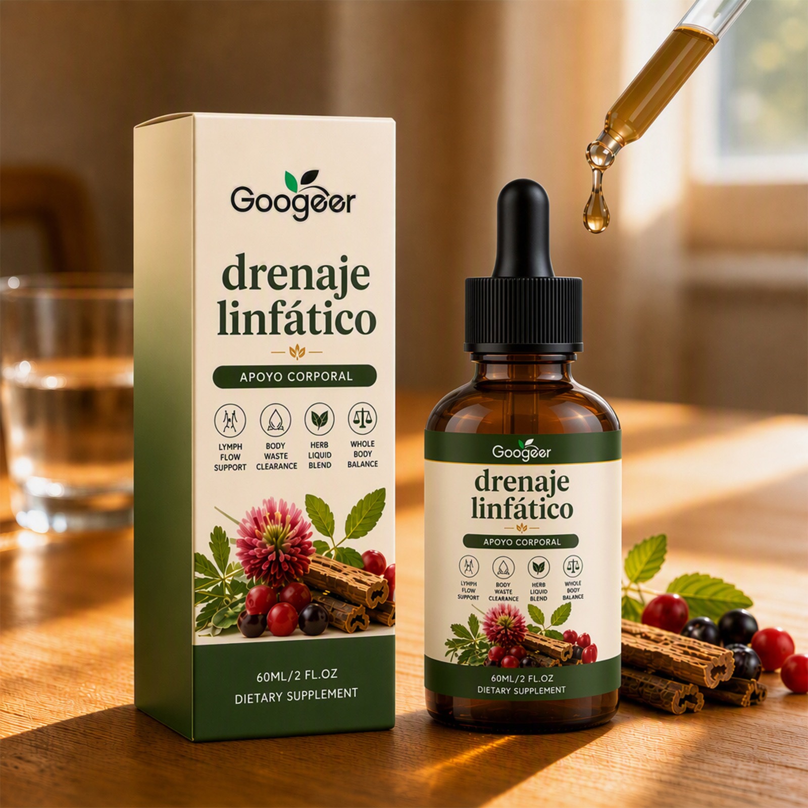Herbal Wellness Liquid - 60ml 림프 허브 드롭스 60ml 천연
